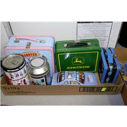 COLLECTION OF LUNCH TINS & CANS