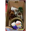 Image 1 : BOX OF COLLECTIBLES & DECORATIVE PIECES INCLUDING