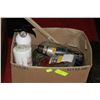 Image 1 : BOX OF MISC. VEHICLE TOOLS/EQUIPMENT