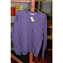 LADIES AMNESIA PURPLE SWEATER W/ ZIPPERS  SIZE L