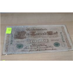 1910 BERLIN 1000 MARK   REICHSBANKNOTE