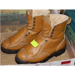 PAIR OF NEW ROYER STEEL TOED LEATHER WELDERS