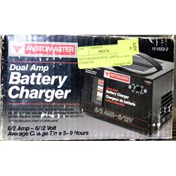 MOTOMASTER DUAL AMP BATTERY CHARGER