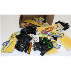 BOX OF NEW STORE KEY CHAINS INCLUDES PINK FLOYD