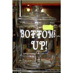 "BOTTOMS UP" 2 GALLON DRINK DISPENSER