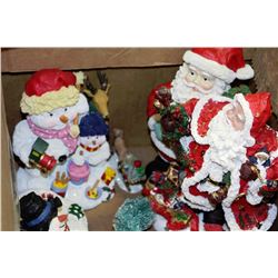 BOX OF CHRISTMAS ORNAMENTS