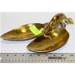 BRASS LOBSTER SERVING DISH