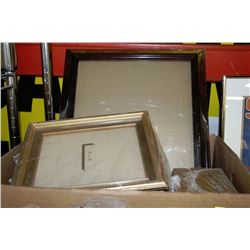 BOX OF PICTURE FRAMES