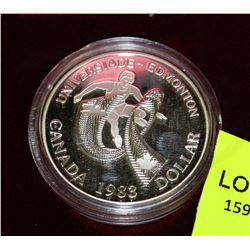 1983 UNIVERSIADE EDMONTON CANADIAN SILVER DOLLAR