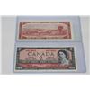 Image 1 : PAIR OF 1954 CANADIAN $2 BANK NOTES