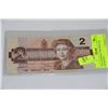 Image 1 : 1986 CANADIAN TWO DOLLAR BANKNOTE