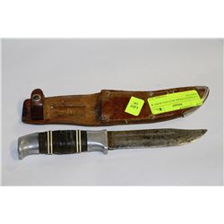 CANADIAN MADE HUNTING KNIFE & SHEATH