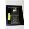 Image 1 : BASIN CITY POLICE BADGE IN GLASS CASE