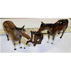 COLLECTION OF ENGLISH BESWICK HORSES