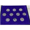 Image 1 : SET OF 10 CANADA SILVER DOLLARS PRE 67