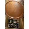 Image 1 : BOX OF ASSORTED BRASS, COPPER & SILVER PLATED
