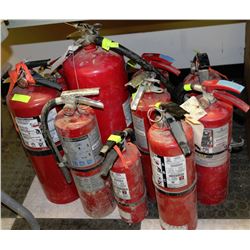 LOT OF 10 FIRE EXTINGUISHERS