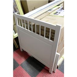 SHOWHOME WHITE SINGLE BED FRAME