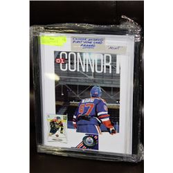 CONNOR MCDAVID FIRST YEAR FRAMED CARD