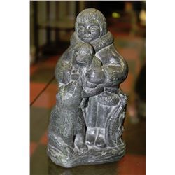 "SNOWSHOER&FRIENDS" SOAPSTONE WOLF ORIGINAL