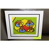 Image 1 : "OWLS" BY NORVAL MORRISSEAU SIGNED PRINT