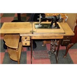 ESTATE SINGER TREADLE SEWING MACHINE