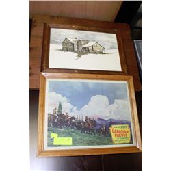 PAIR OF COLLECTIBLE PICTURES INCLUDING