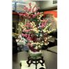 Image 1 : LARGE NATURAL STONE CHERRY BLOSSOM TREE 50"H