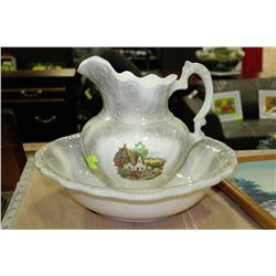 WASH STAND PITCHER & BOWL
