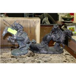 PAIR OF COLLECTIBLE STATUES