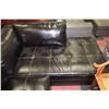 Image 2 : BLACK LEATHERETTE L SHAPED SECTIONAL