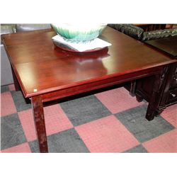 LARGE WOOD TABLE W/ LAZY SUSAN