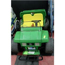 JOHN DEERE CHILDRENS ELECTRIC CAR AS IS
