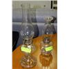 Image 1 : ANTIQUE FINGER KEROSENE LAMPS X2