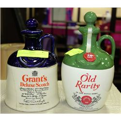 OLD SCOTCH WHISKEY BOTTLES X2