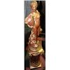 Image 1 : LADY STATUE WITH PILLAR 53" TALL WITH GOLDEN