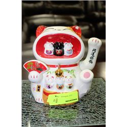 CHINESE WAVING CAT ORNAMENT