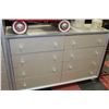 Image 2 : SNAKE SKIN STYLE GREY 6 DRAWER CHEST OF DRAWERS &