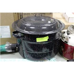 LARGE 21 1/2 QT. PORCELAIN CANNER