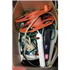 Image 1 : BOX OF EXTENSION CORDS, POWER BARS AND
