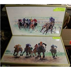 PAIR OF LTD EDITION CATHY RYCROFT HORSE PRINTS