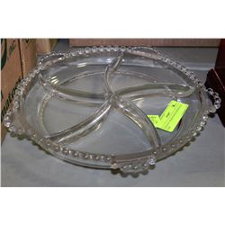 VINTAGE CANDLEWICK SEPERATED DISH