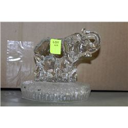 CRYSTAL MOTHER & BABY ELEPHANT