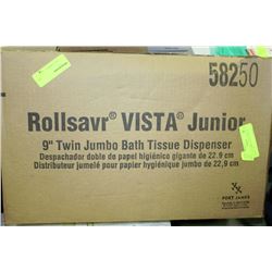 9" TWIN JUMBO TOILET TISSUE DISPENSER