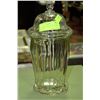 Image 1 : 1930'S CANDY GLASS CONTAINER WITH LID
