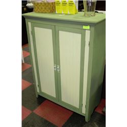 WOOD TWO TONE ARMOIRE