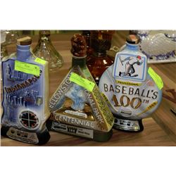 COLLECTIBLE BOTTLES X3