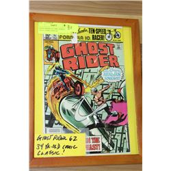 GHOST RIDER #62 ORIGINAL SERIES 34Y.O. FRAMED