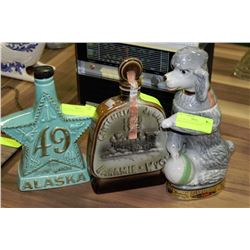 COLLECTIBLE BOTTLES X3