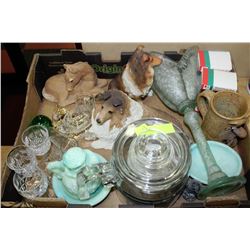 ESTATE FLAT OF ORNAMENTS/ CRYSTAL AND COLLECTIBLES